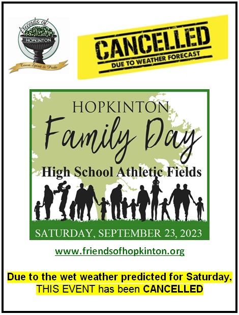 Family Day 2023 Canceled